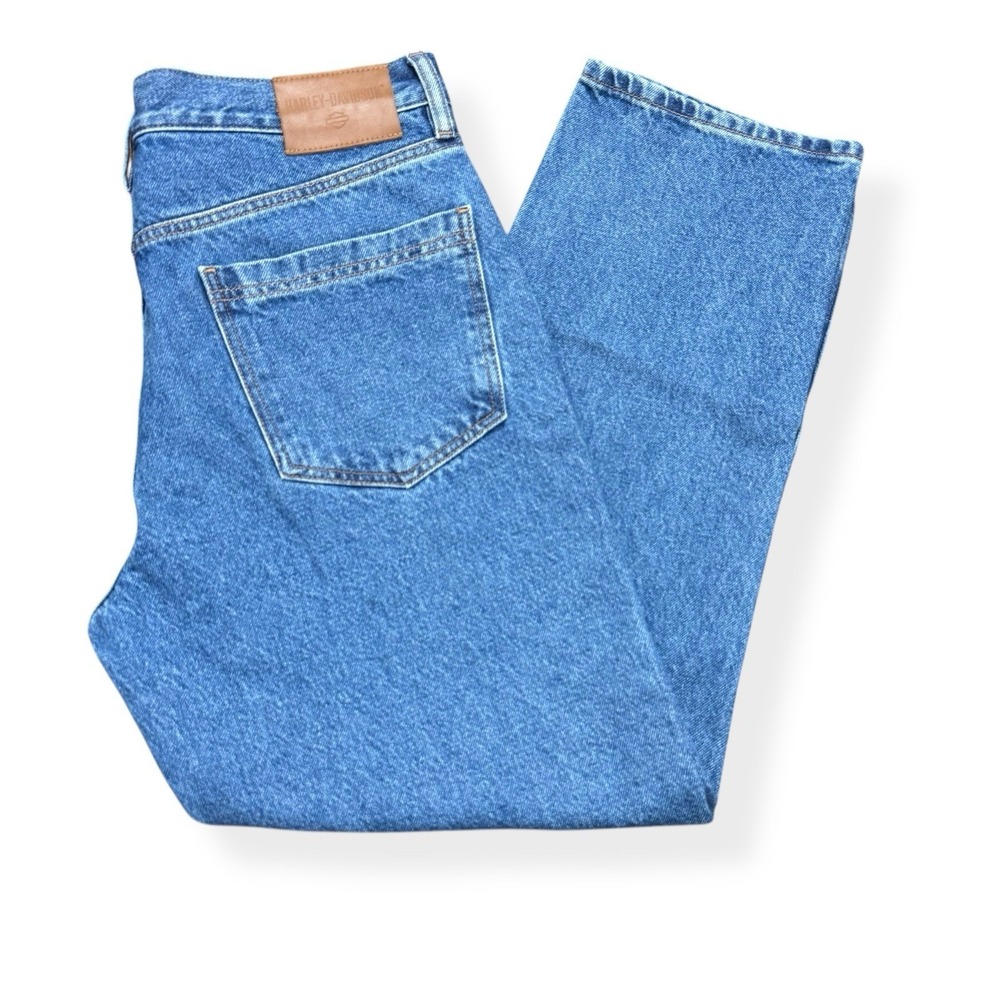 Harley Davidson Jeans Men's 36x30 Medium Wash Bootcut‎ Denim Biker Motorcycle